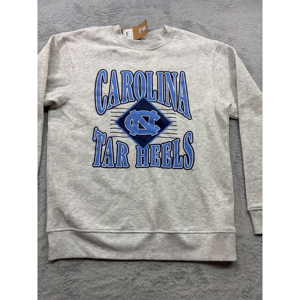 Rivalry Threads UNC Tar Heels Kids‎ Sweatshirt Heather Grey Blue Womens M 8/10